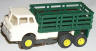 T-Jet stake truck in white with green stakes and bed